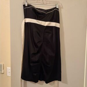 Chic Black and White Mini Dress